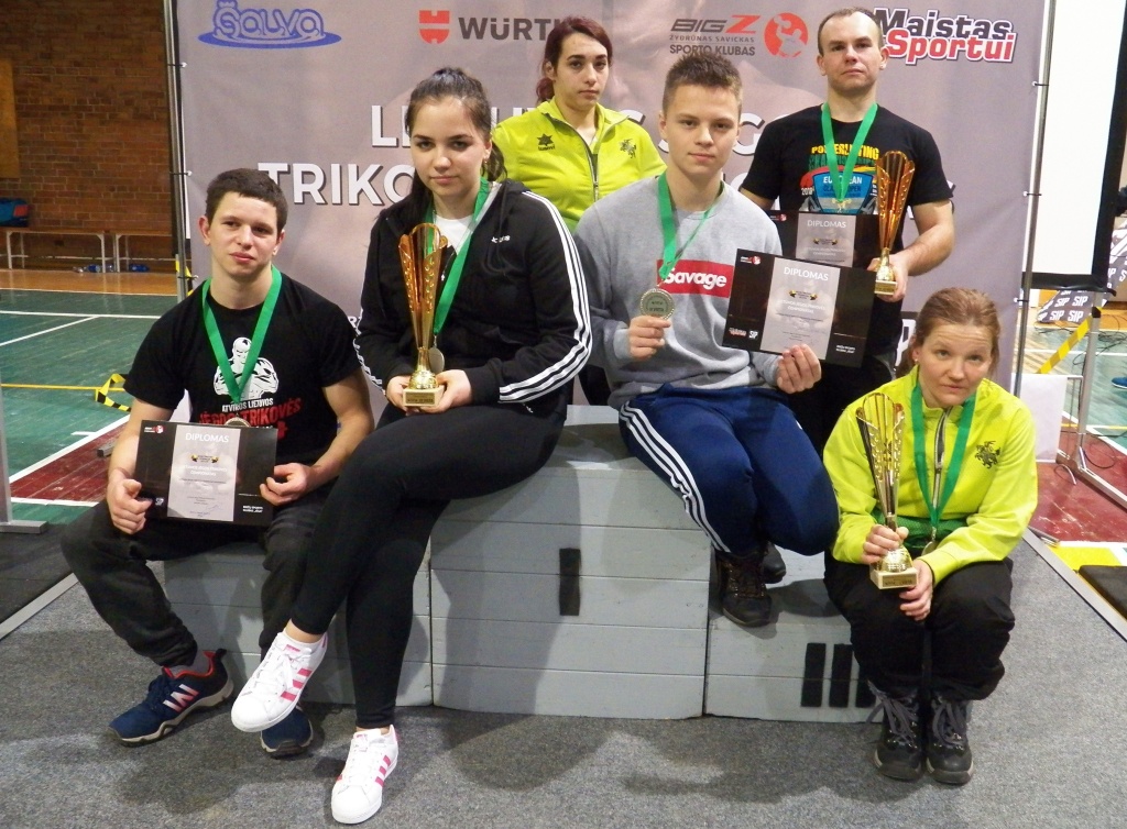 Lietuvos jėgos trikovės čempionate – penki aukso medaliai