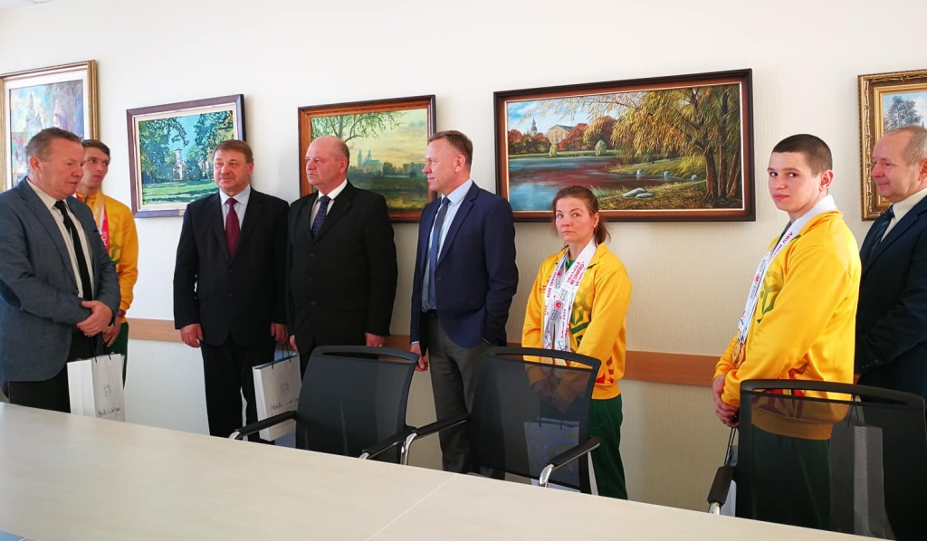 Centro sportininkai pagerbti Radviliškio rajono savivaldybėje