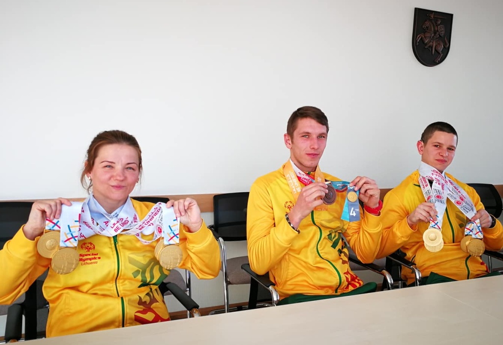 Centro sportininkai pagerbti Radviliškio rajono savivaldybėje