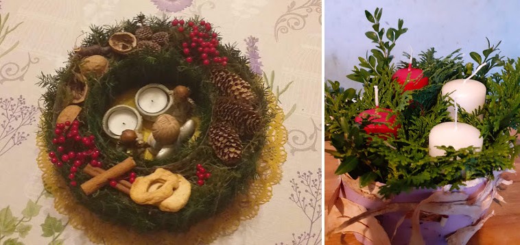 Būsimieji floristai kūrė advento vainikus Būsimieji floristai kūrė advento vainikus